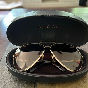Gucci Women’s Aviator Metal Sunglasses